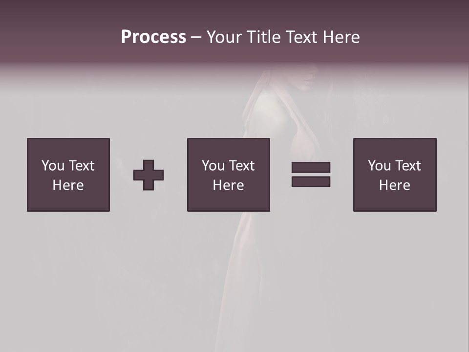 White Attractive Model PowerPoint Template