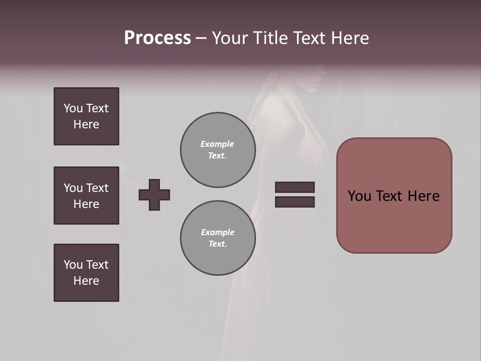 White Attractive Model PowerPoint Template