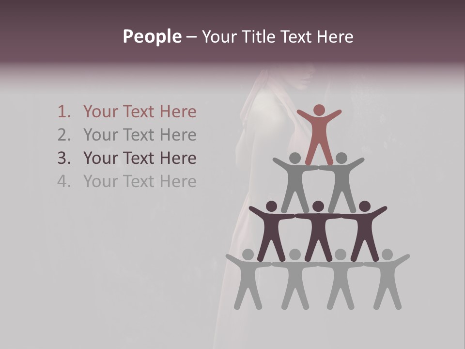 White Attractive Model PowerPoint Template