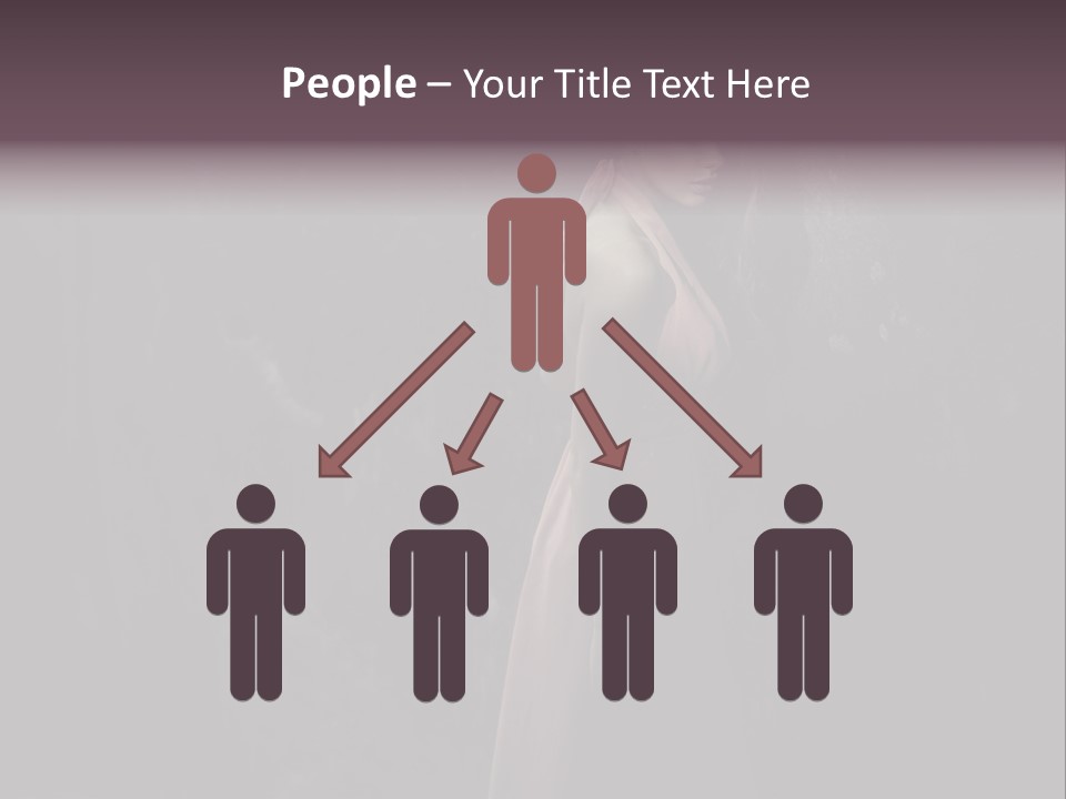 White Attractive Model PowerPoint Template