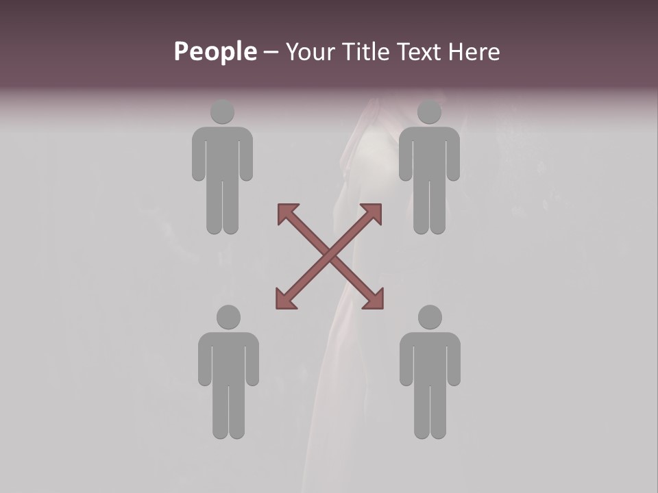 White Attractive Model PowerPoint Template