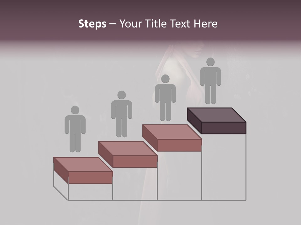 White Attractive Model PowerPoint Template