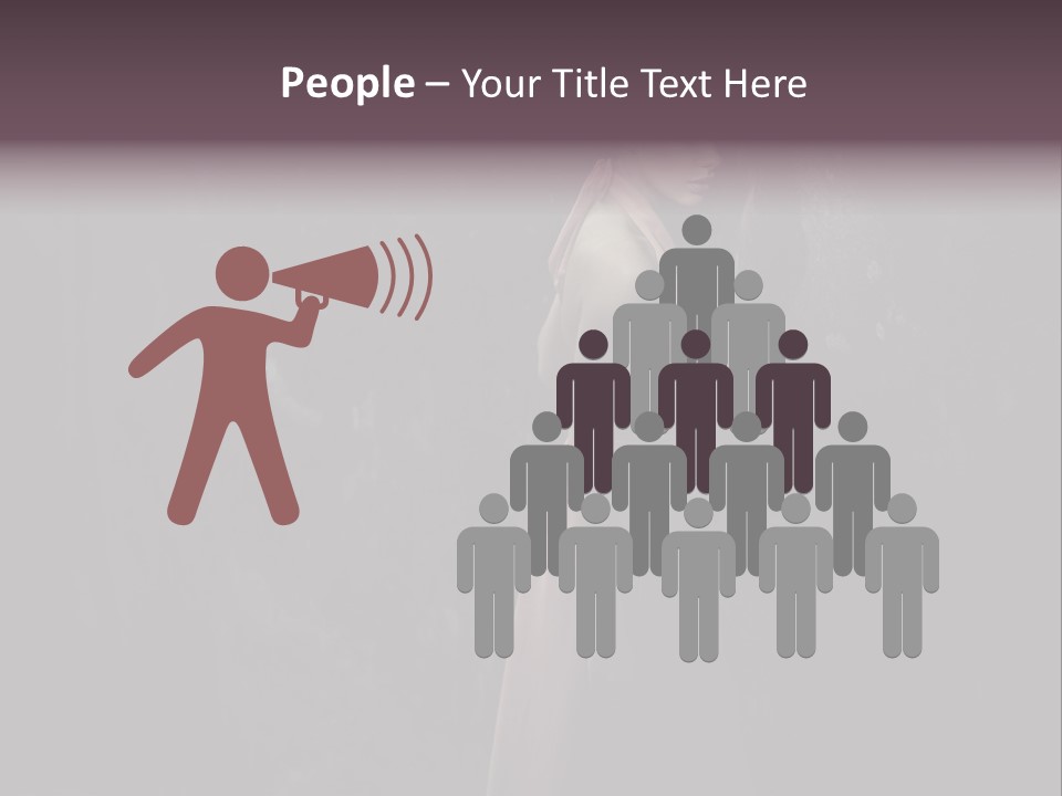 White Attractive Model PowerPoint Template