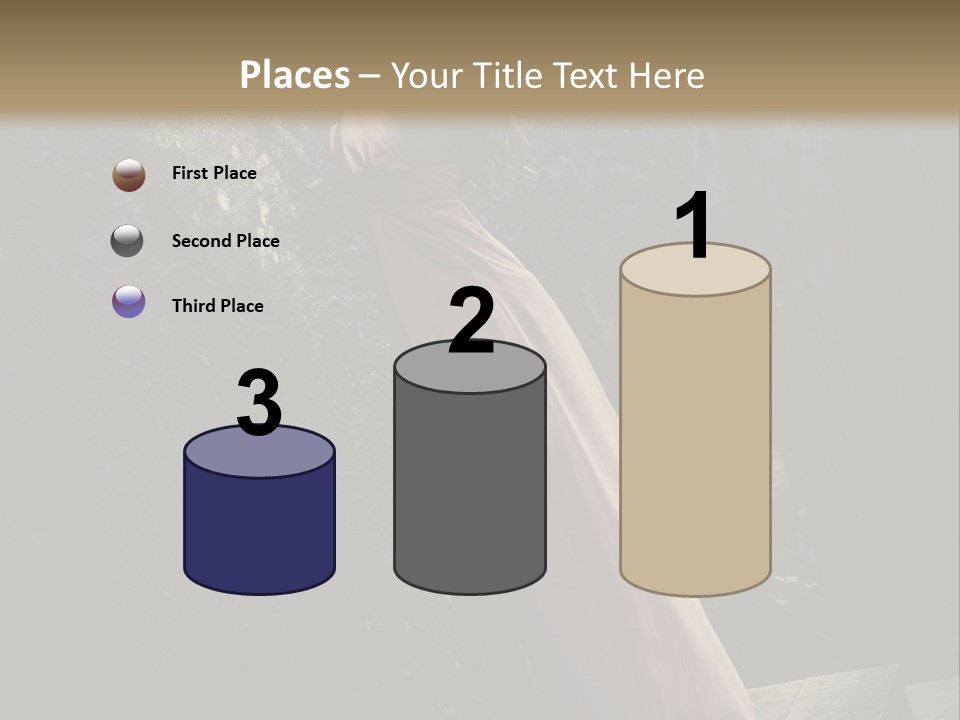 People Woman Posing PowerPoint Template