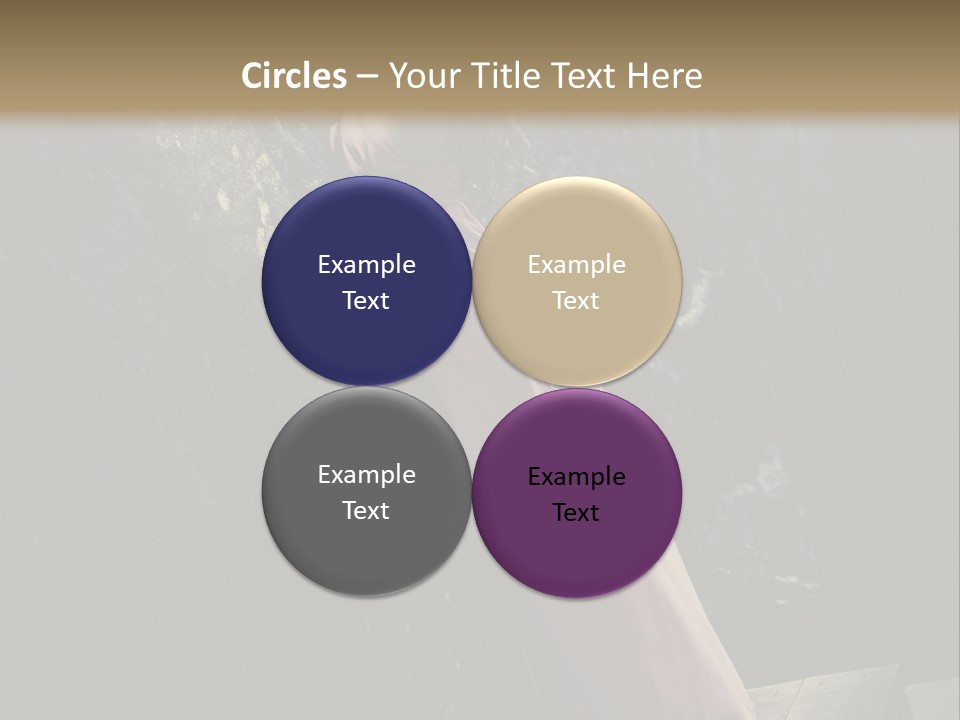 People Woman Posing PowerPoint Template