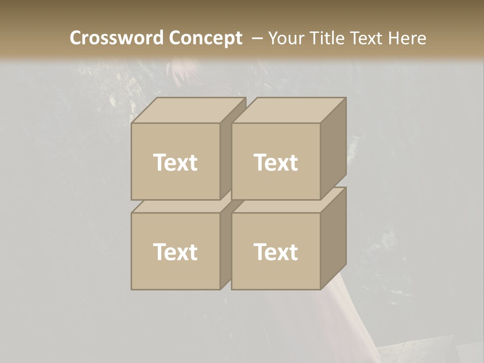 People Woman Posing PowerPoint Template