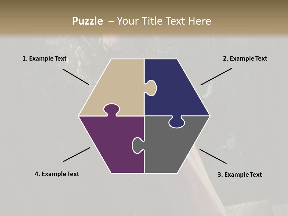 People Woman Posing PowerPoint Template