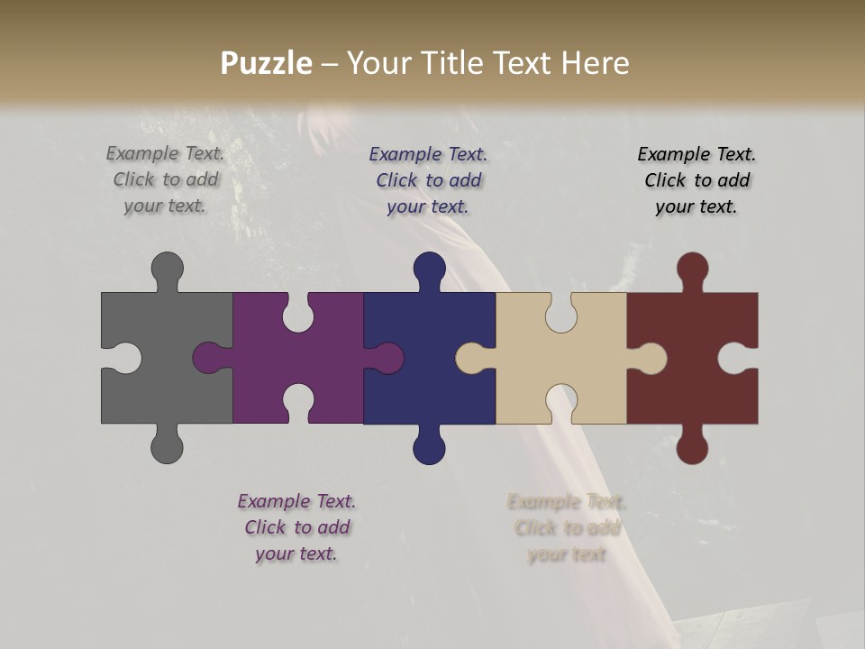 People Woman Posing PowerPoint Template