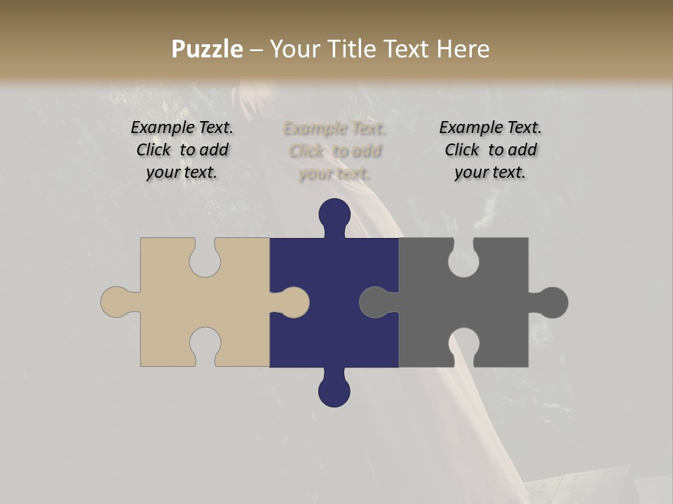 People Woman Posing PowerPoint Template