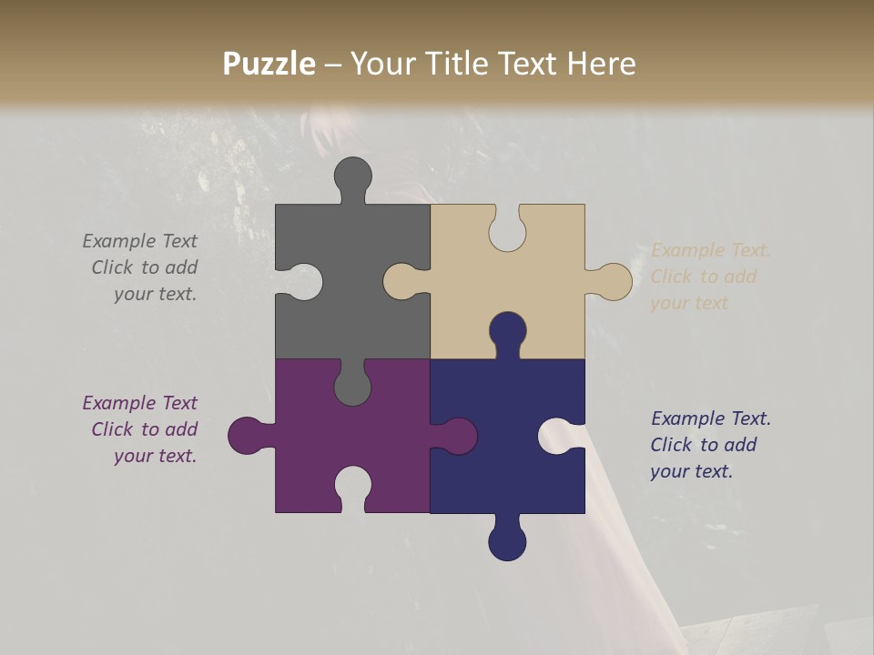 People Woman Posing PowerPoint Template