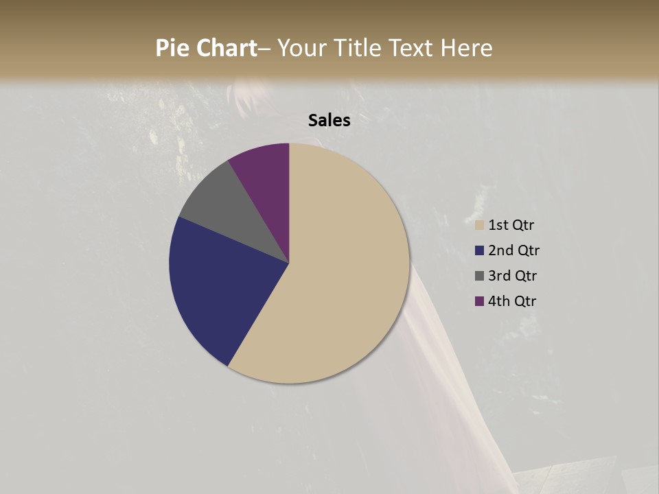 People Woman Posing PowerPoint Template