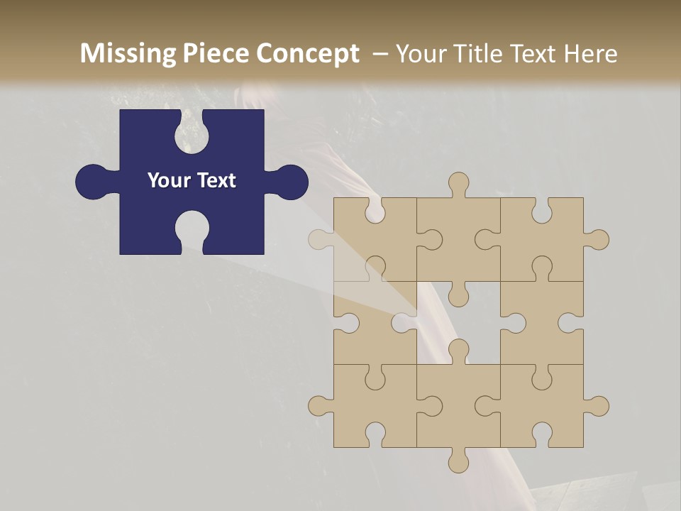 People Woman Posing PowerPoint Template