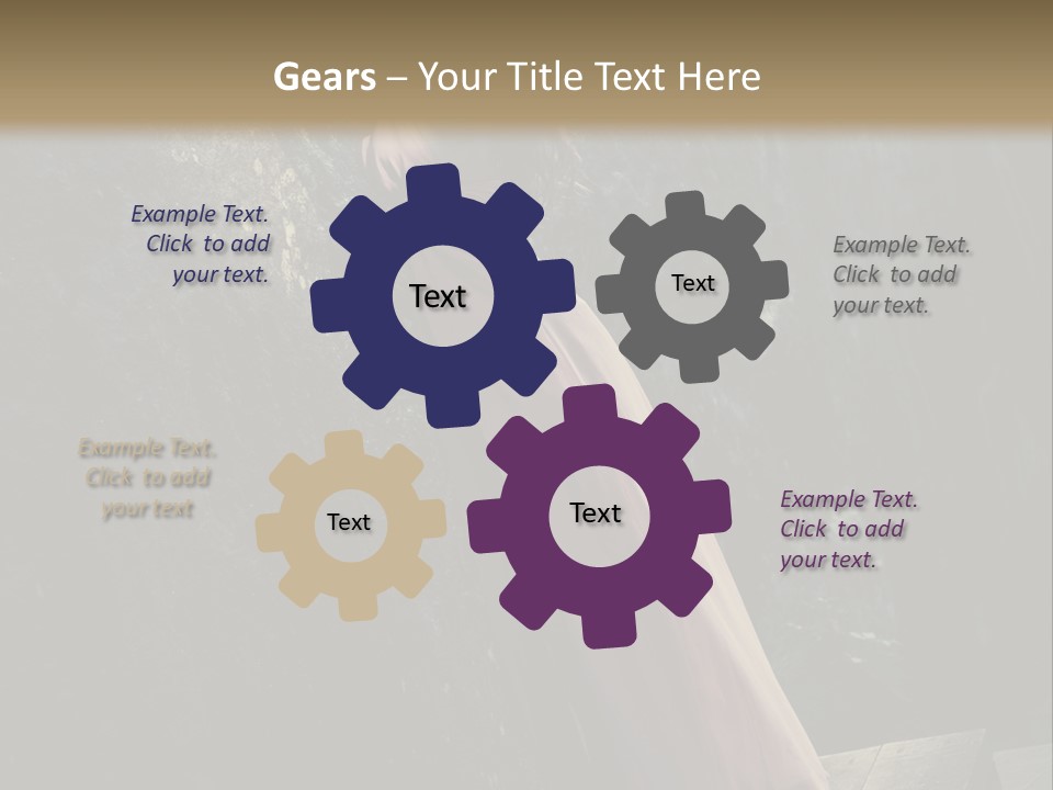 People Woman Posing PowerPoint Template