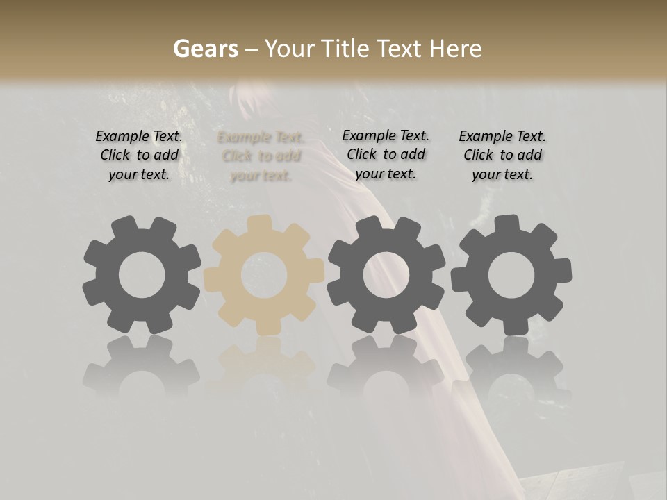 People Woman Posing PowerPoint Template