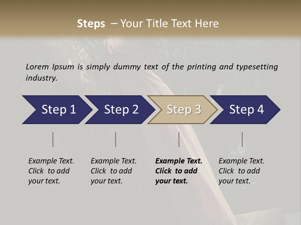 People Woman Posing PowerPoint Template