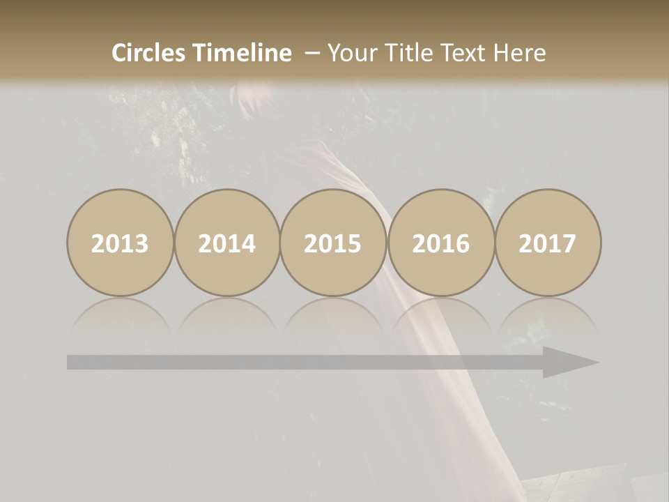 People Woman Posing PowerPoint Template