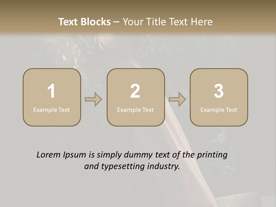 People Woman Posing PowerPoint Template