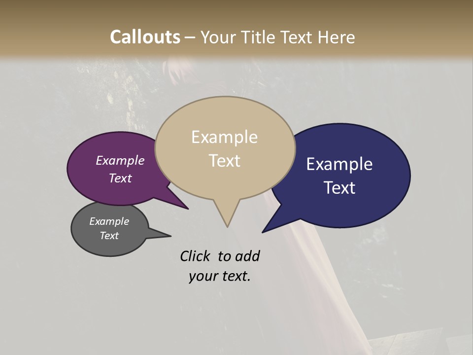 People Woman Posing PowerPoint Template