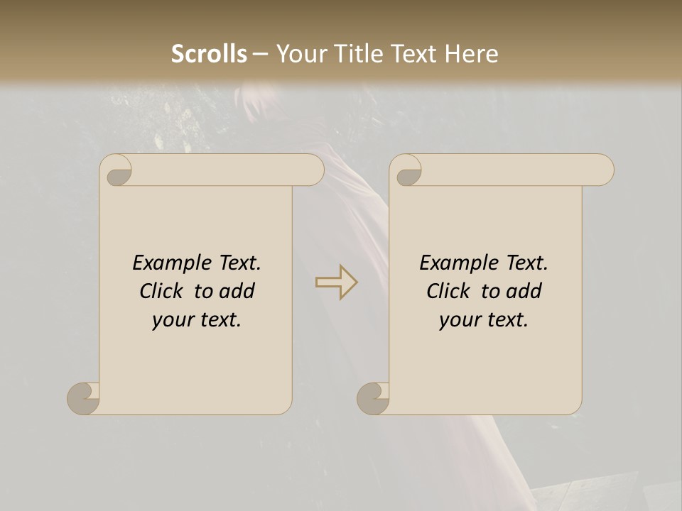 People Woman Posing PowerPoint Template