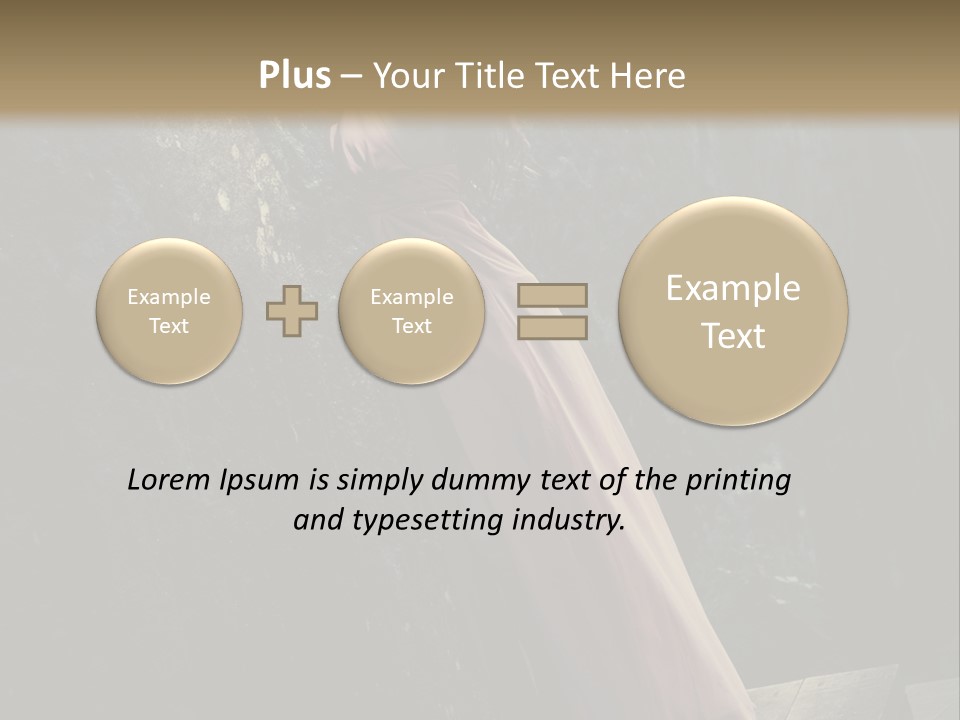 People Woman Posing PowerPoint Template