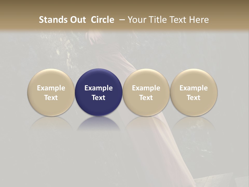 People Woman Posing PowerPoint Template