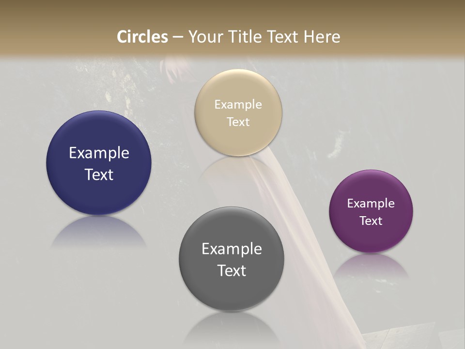 People Woman Posing PowerPoint Template