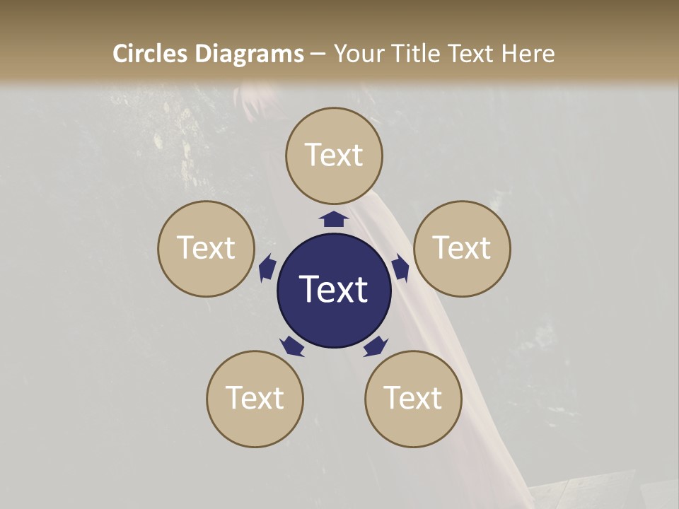 People Woman Posing PowerPoint Template