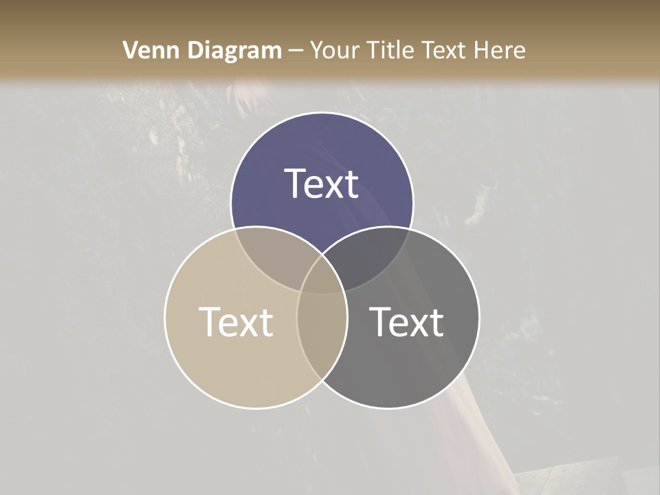 People Woman Posing PowerPoint Template