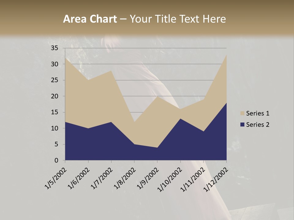 People Woman Posing PowerPoint Template