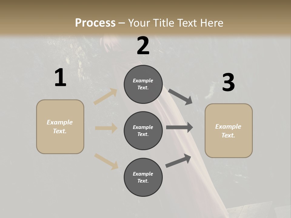 People Woman Posing PowerPoint Template