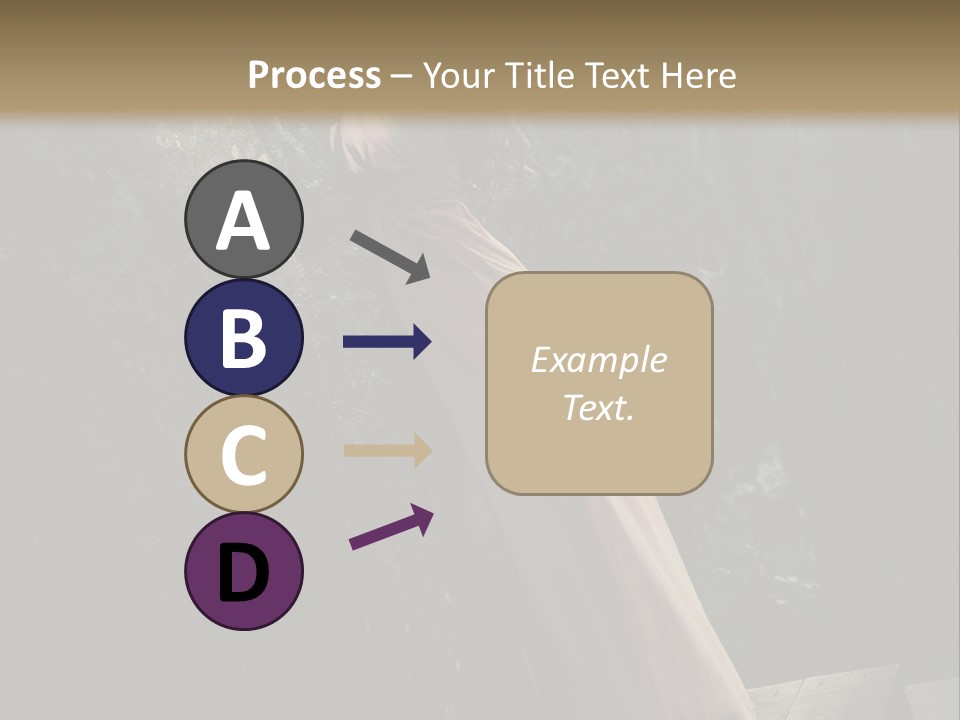 People Woman Posing PowerPoint Template