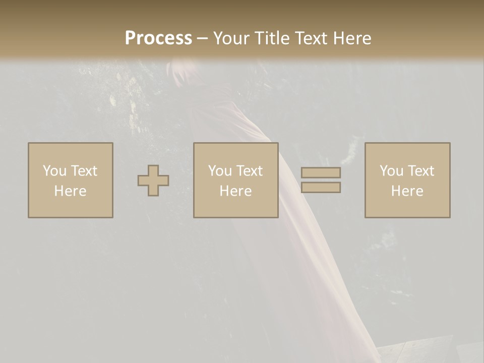People Woman Posing PowerPoint Template