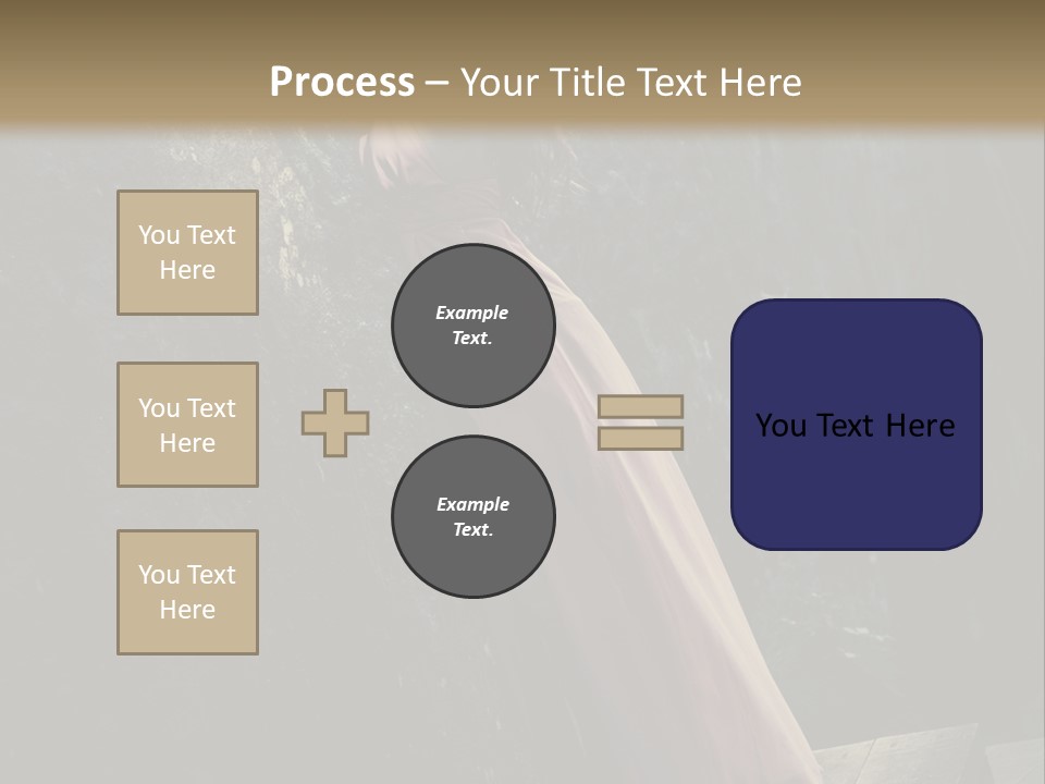 People Woman Posing PowerPoint Template