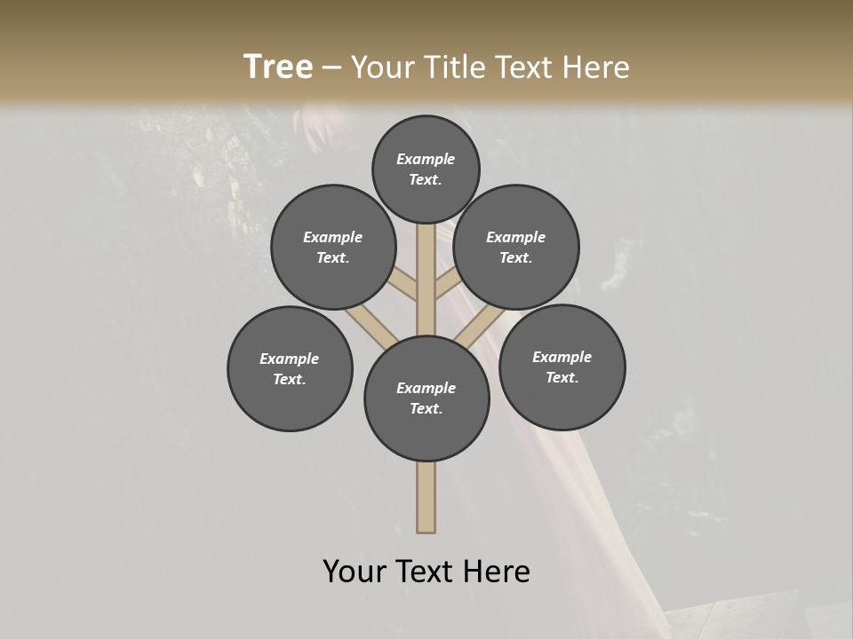 People Woman Posing PowerPoint Template