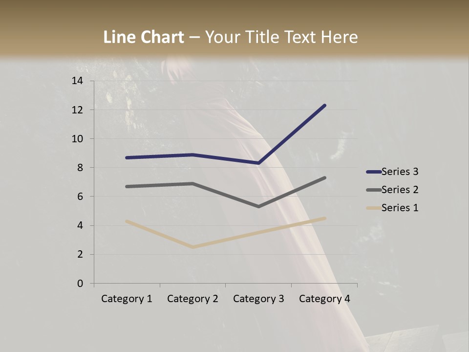 People Woman Posing PowerPoint Template