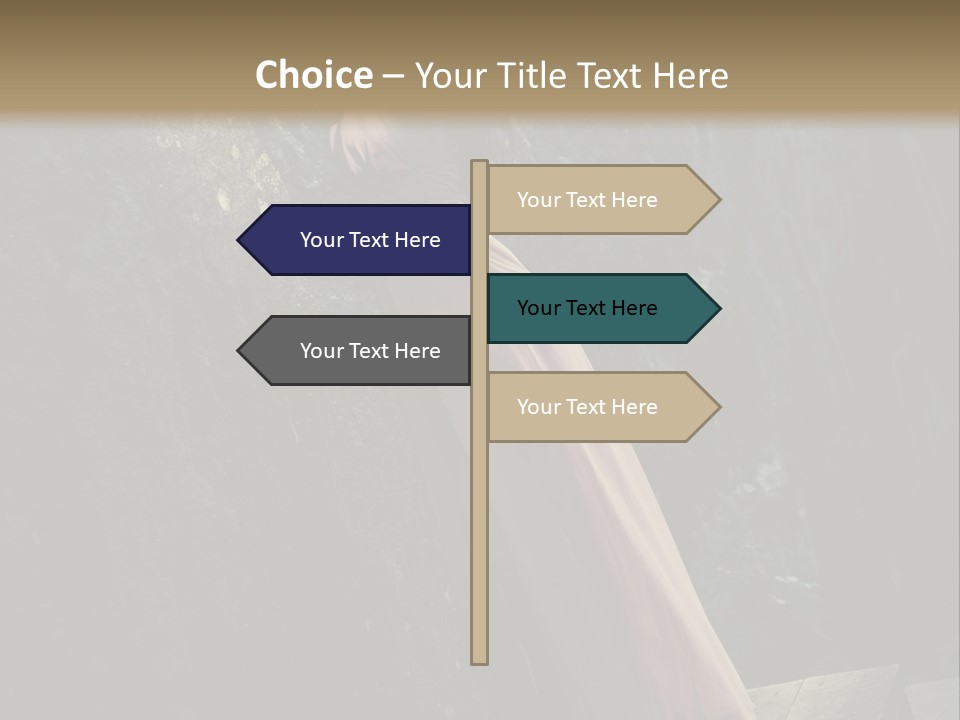 People Woman Posing PowerPoint Template