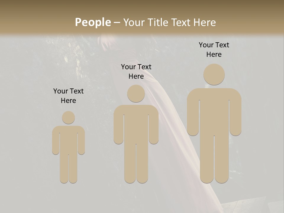 People Woman Posing PowerPoint Template