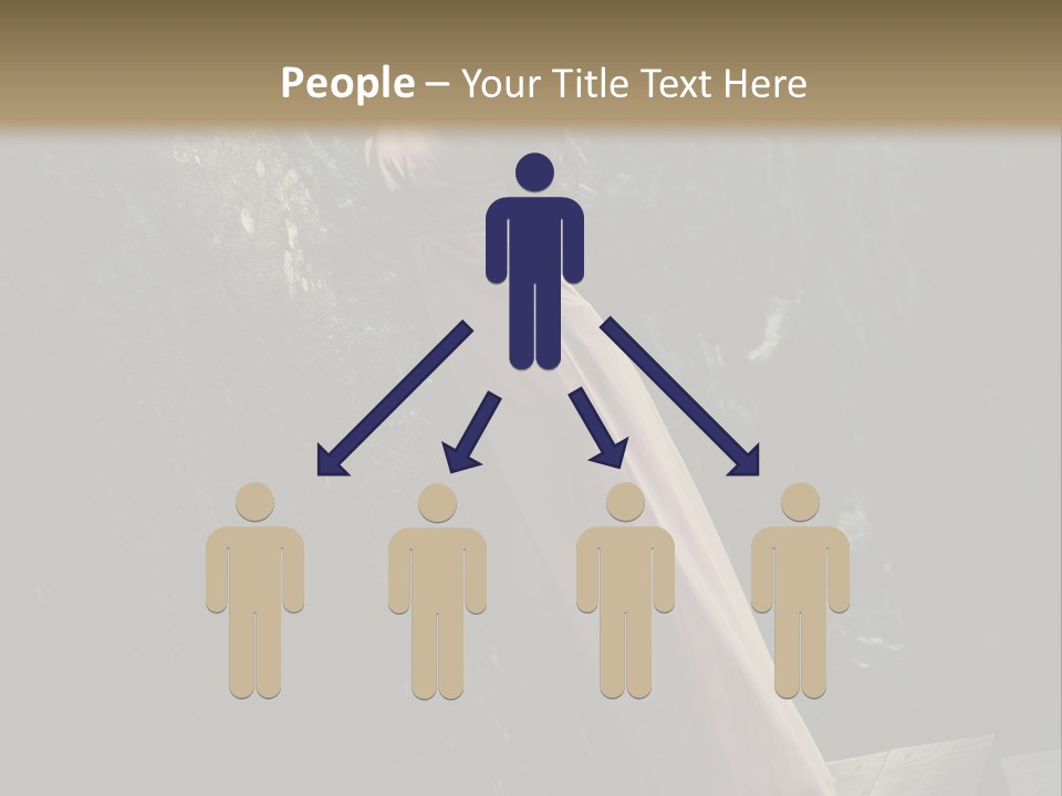 People Woman Posing PowerPoint Template