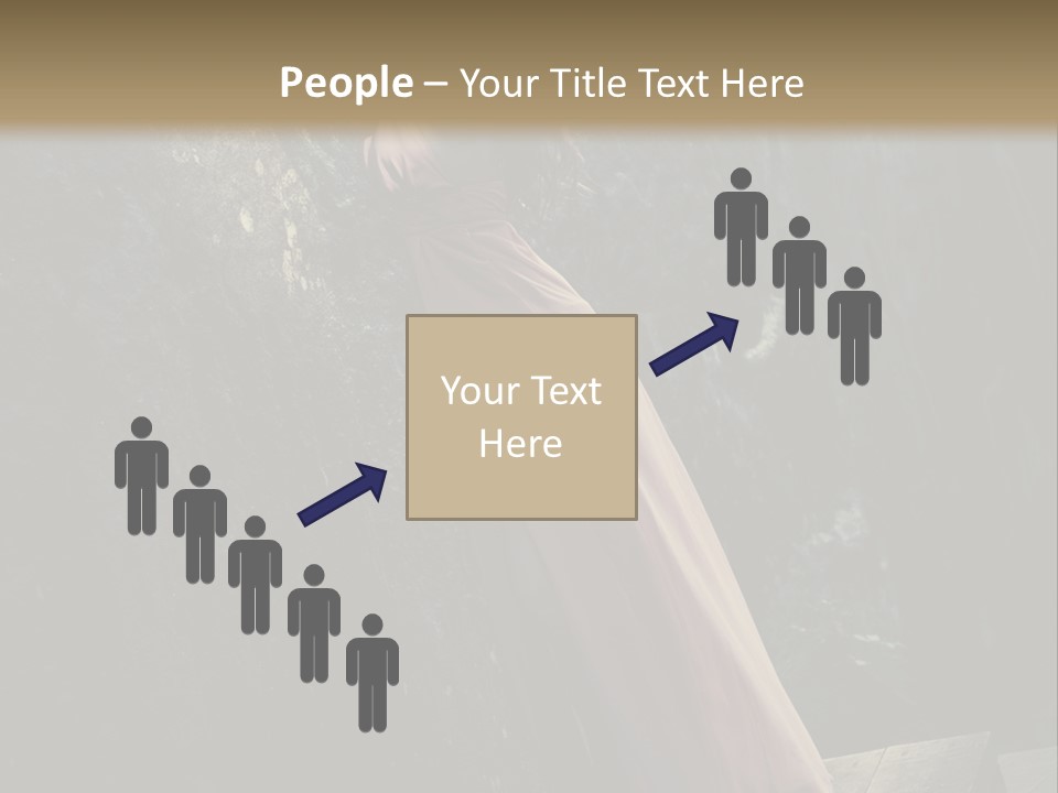 People Woman Posing PowerPoint Template