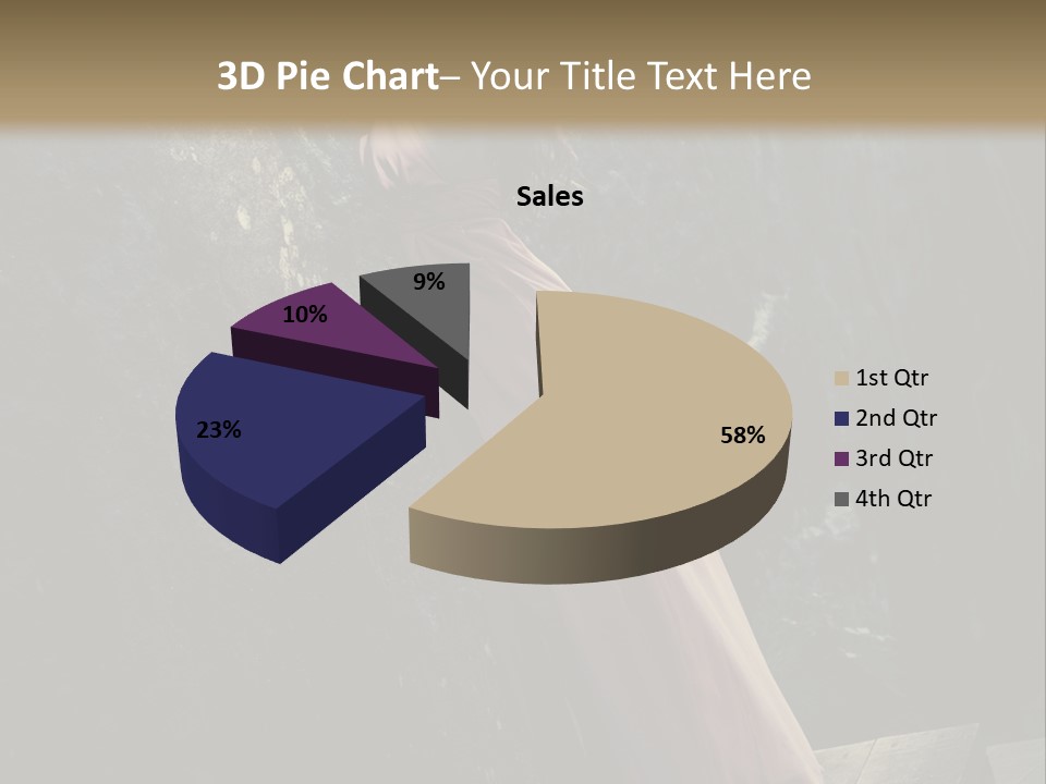 People Woman Posing PowerPoint Template