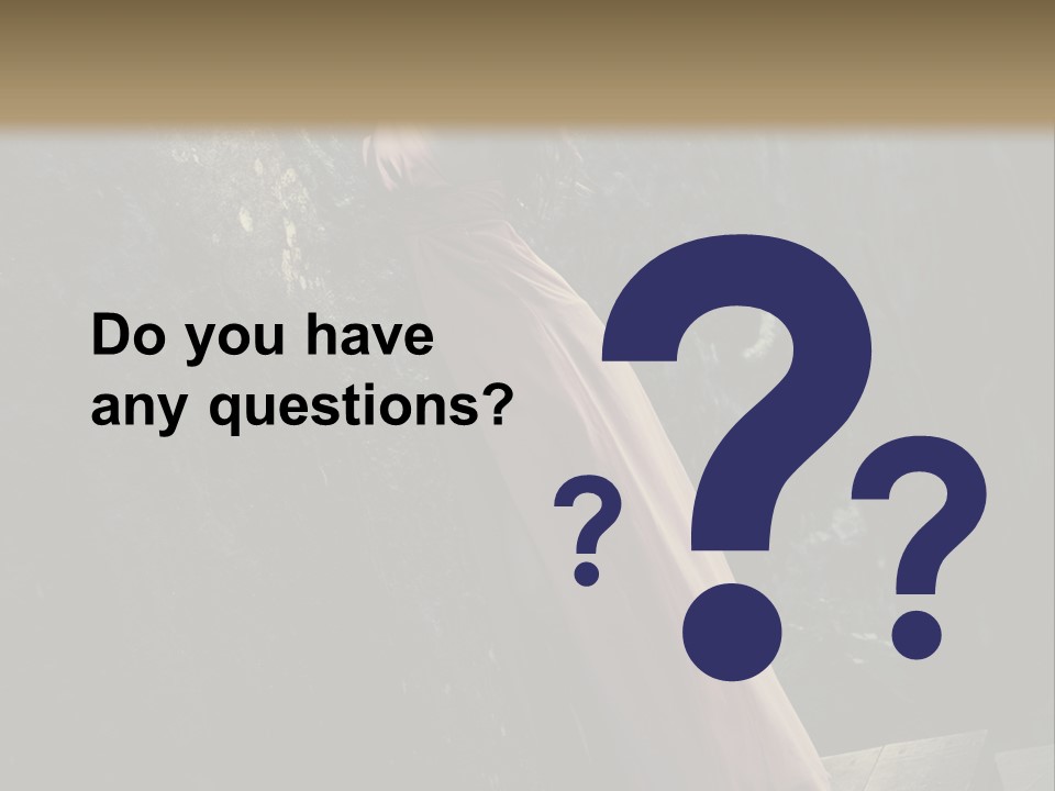 People Woman Posing PowerPoint Template