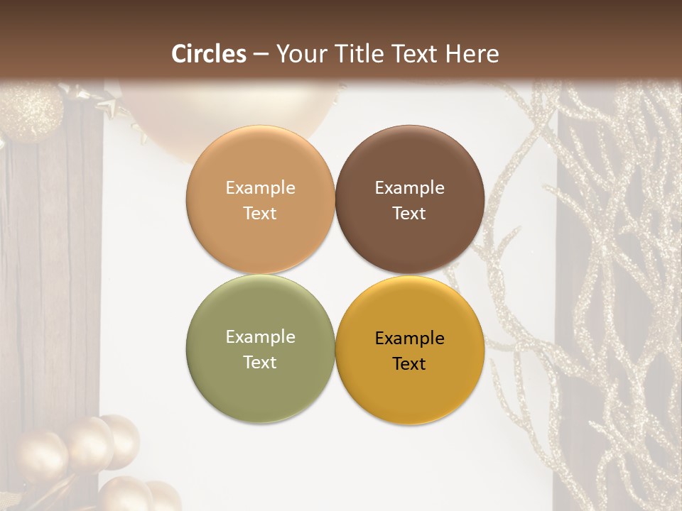 Brown Ball Branch PowerPoint Template