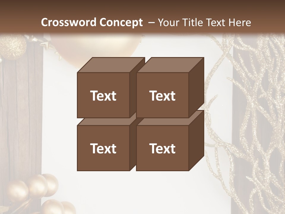 Brown Ball Branch PowerPoint Template