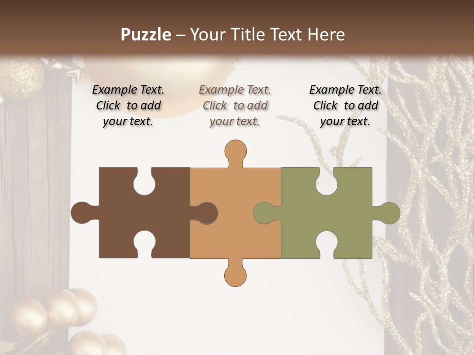 Brown Ball Branch PowerPoint Template