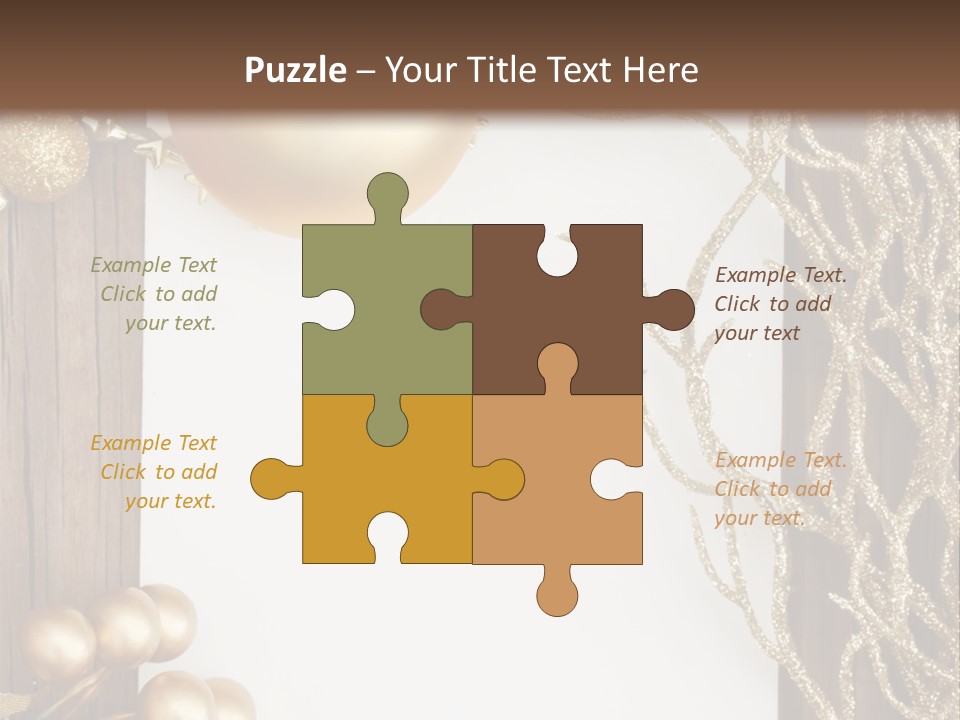 Brown Ball Branch PowerPoint Template