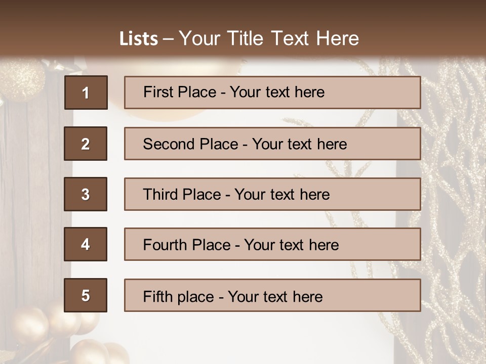 Brown Ball Branch PowerPoint Template