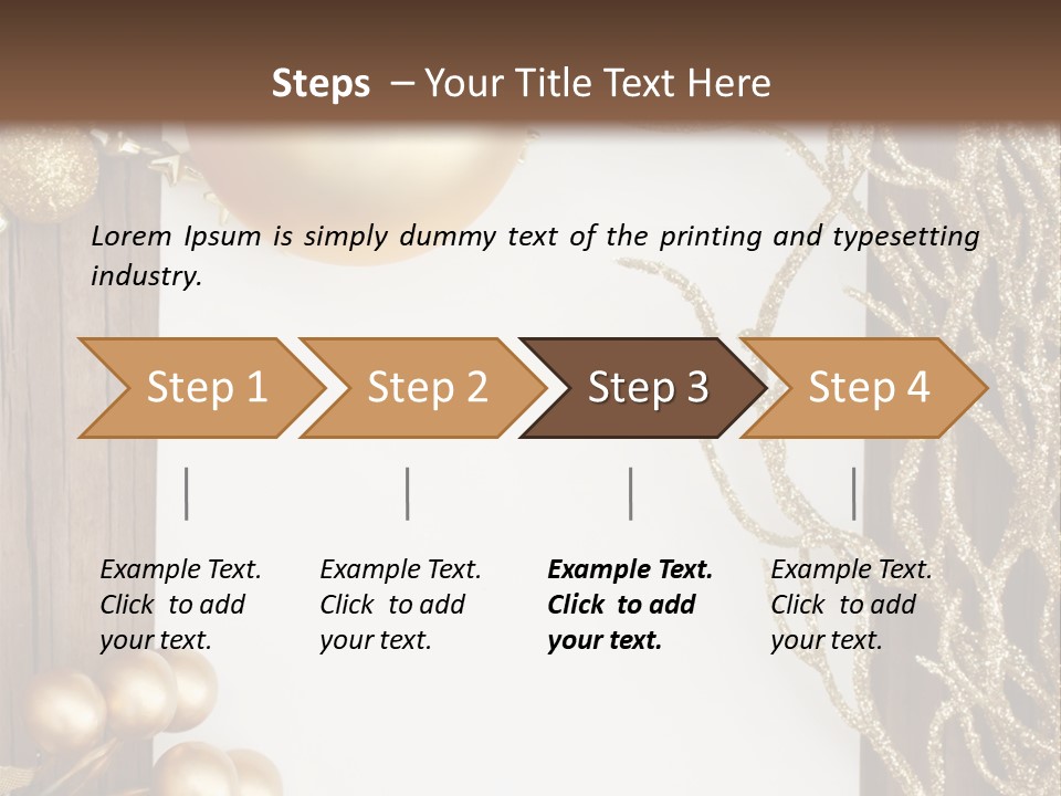 Brown Ball Branch PowerPoint Template