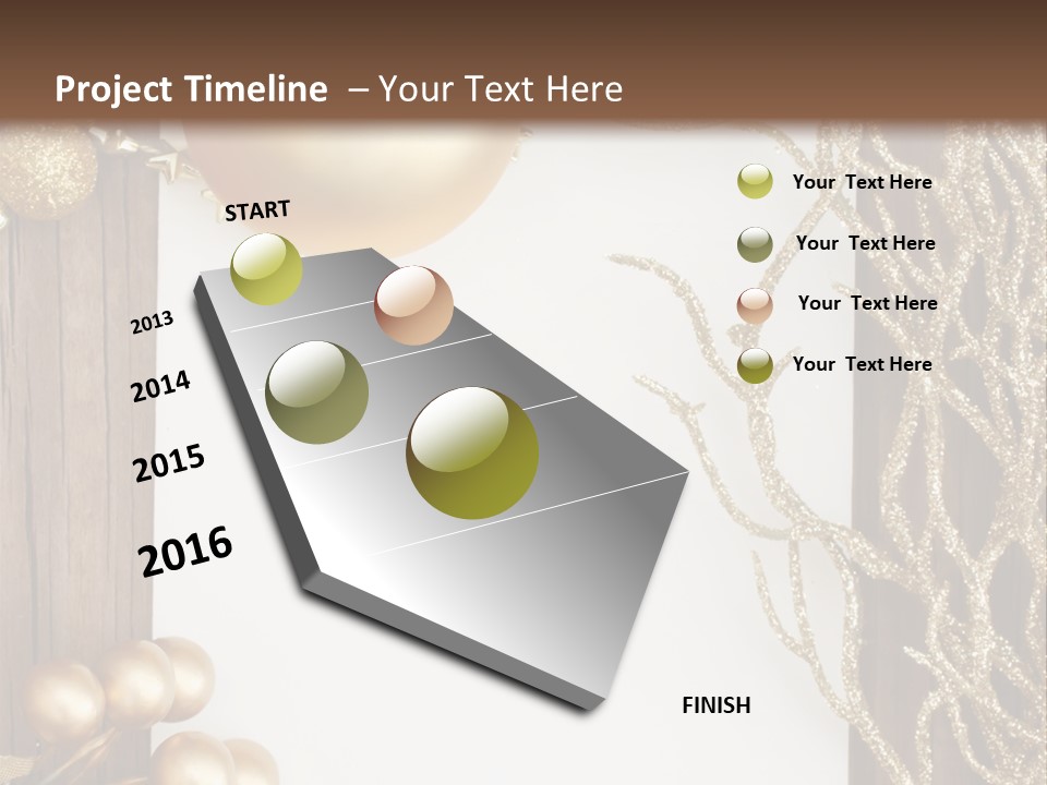 Brown Ball Branch PowerPoint Template