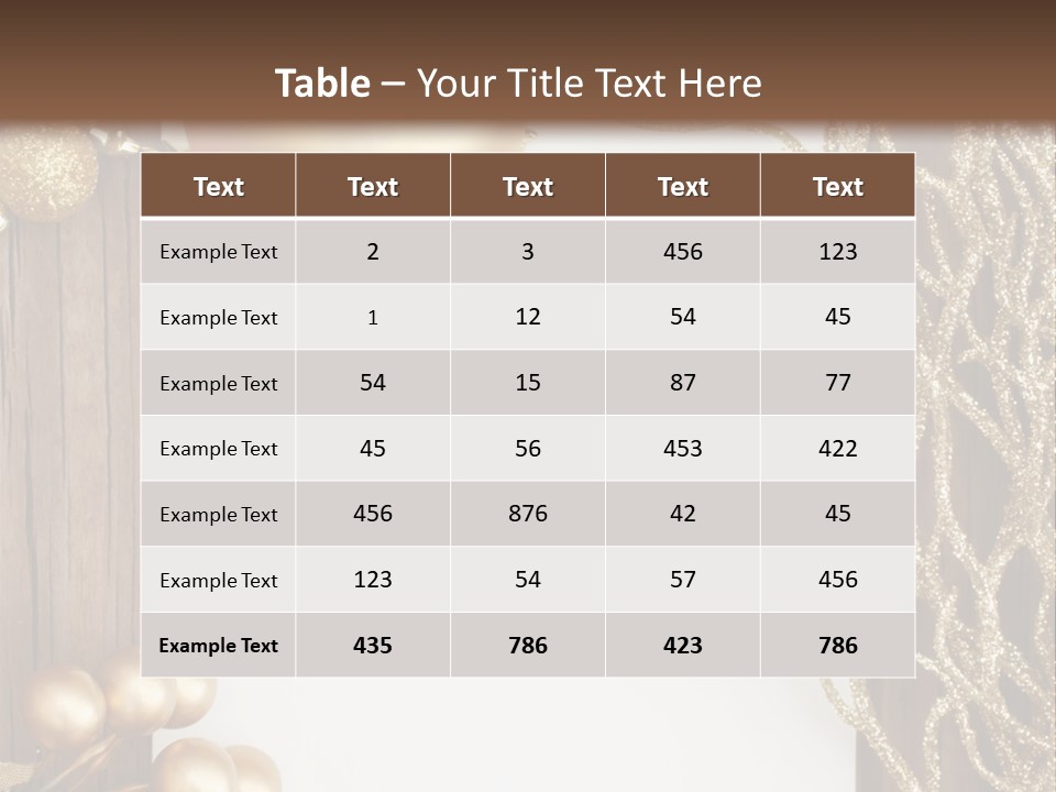 Brown Ball Branch PowerPoint Template