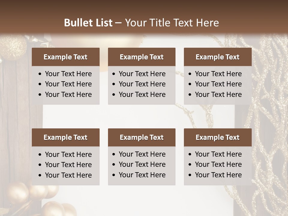 Brown Ball Branch PowerPoint Template